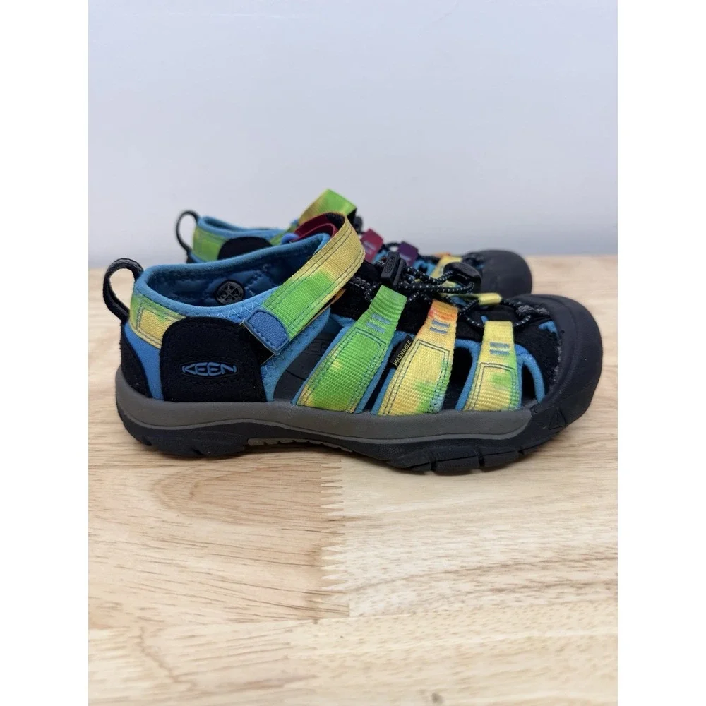 KEEN Kids Sandals Size 2 US Rainbow Strap Closed Toe Water Hiking Shoes #14